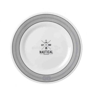 PLATO POSTRE MELAMINA NAUTICAL BRUNNER