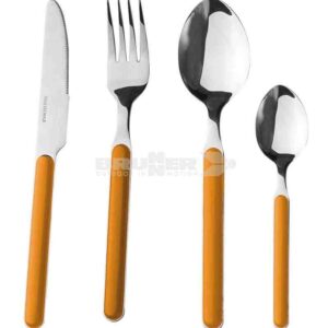 SET CUBIERTOS DELICE NARANJA BRUNNER