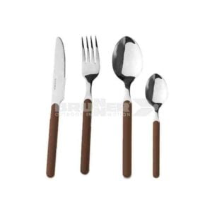 SET CUBIERTOS DELICE MARRÓN BRUNNER