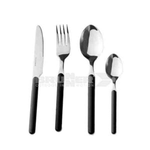 SET CUBIERTOS DELICE NEGRO BRUNNER